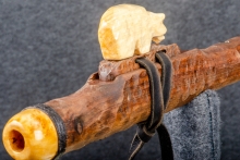 Walnut Native American Flute, Minor, Mid A-4, #Q1C